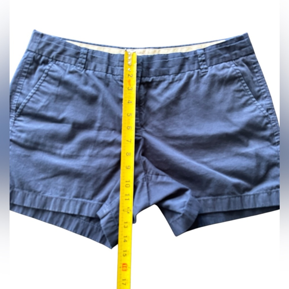 J. Crew Broken In Chino Cotton Shorts Women's Size 12 Navy Blue - Picture 4 of 8
